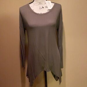 Grace & Lace‎ olive green ribbed long sleeve shirt size S NWT